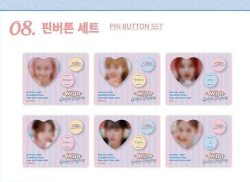 STAYC - PIN BUTTON SET (STAYC 2ND FANMEETING - SWITH GELATO FACTORY) MD Nolae Kpop
