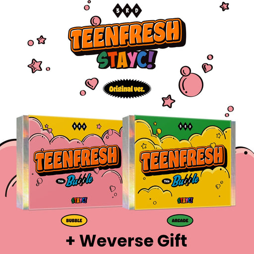 STAYC - TEENFRESH (3rd Mini Album) Set + Weverse Gift Nolae Kpop