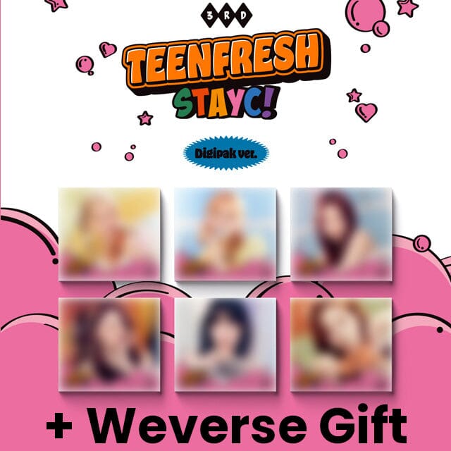 STAYC - TEENFRESH (Digipak Ver.) Set + Weverse Gift Nolae Kpop