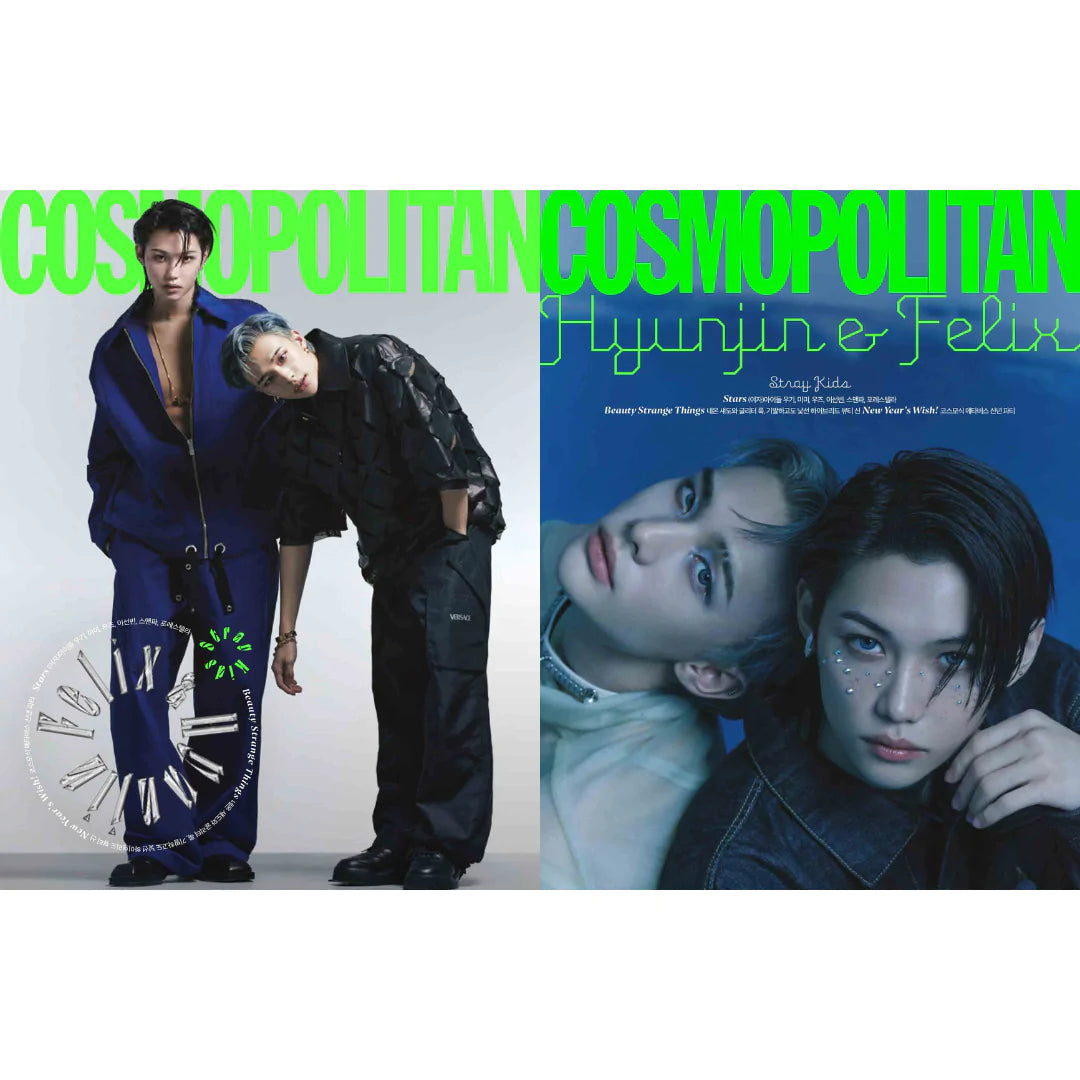 STRAY KIDS - HYUNJIN & FELIX COVER COSMOPOLITAN MAGAZINE (Jan/23) Nolae Kpop