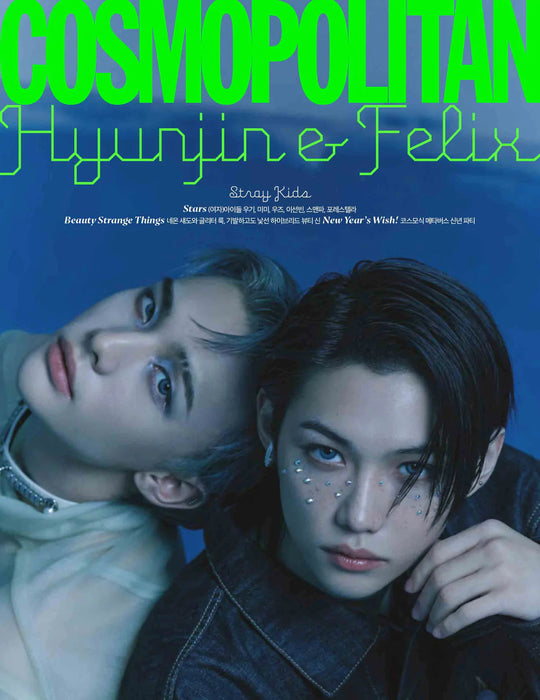 STRAY KIDS - HYUNJIN & FELIX COVER COSMOPOLITAN MAGAZINE (Jan/23) Nolae Kpop
