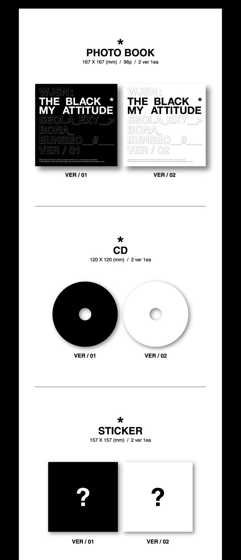 WJSN : The Black - My Attitude - Pre Order