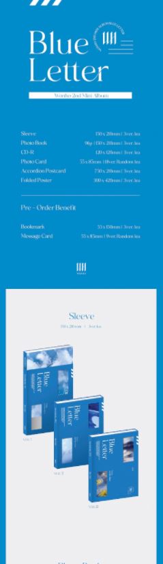 WONHO - 2nd Mini Album [Blue Letter]
