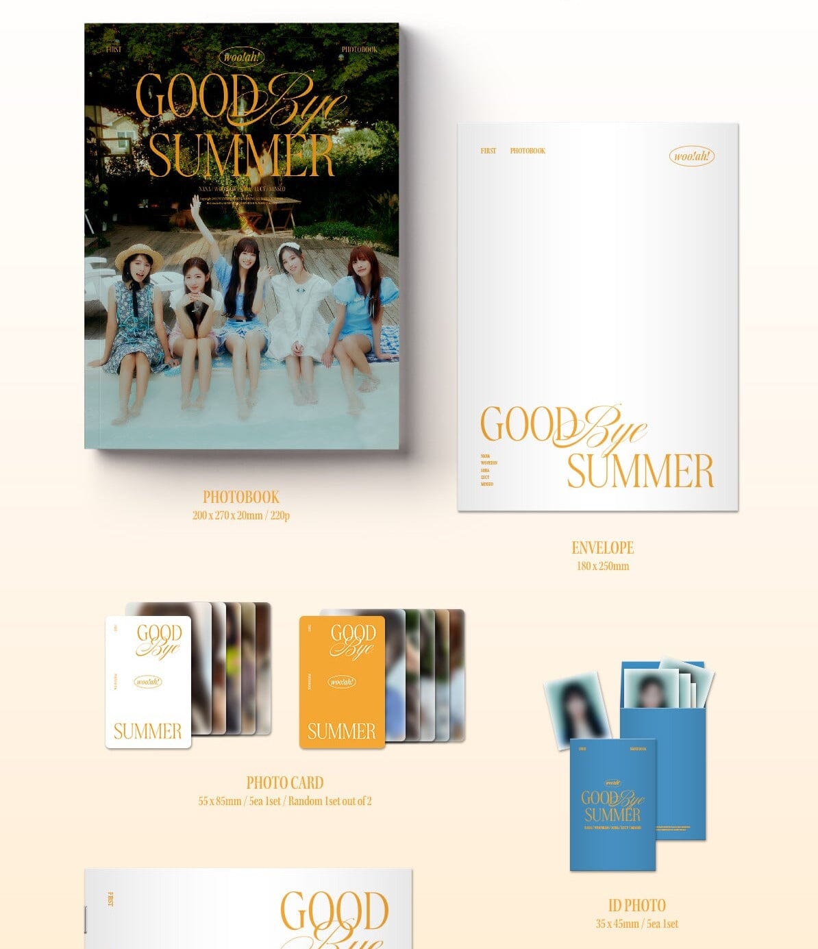 WOO!AH! - GOODBYE SUMMER (1ST PHOTOBOOK) Nolae Kpop