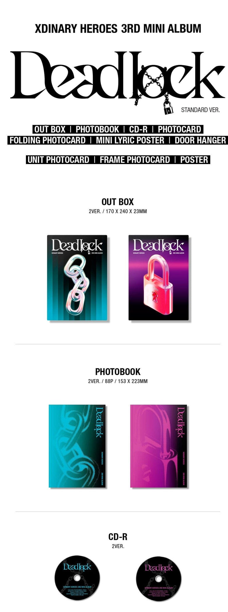 Xdinary Heroes - Deadlock (3rd Mini Album) — Nolae