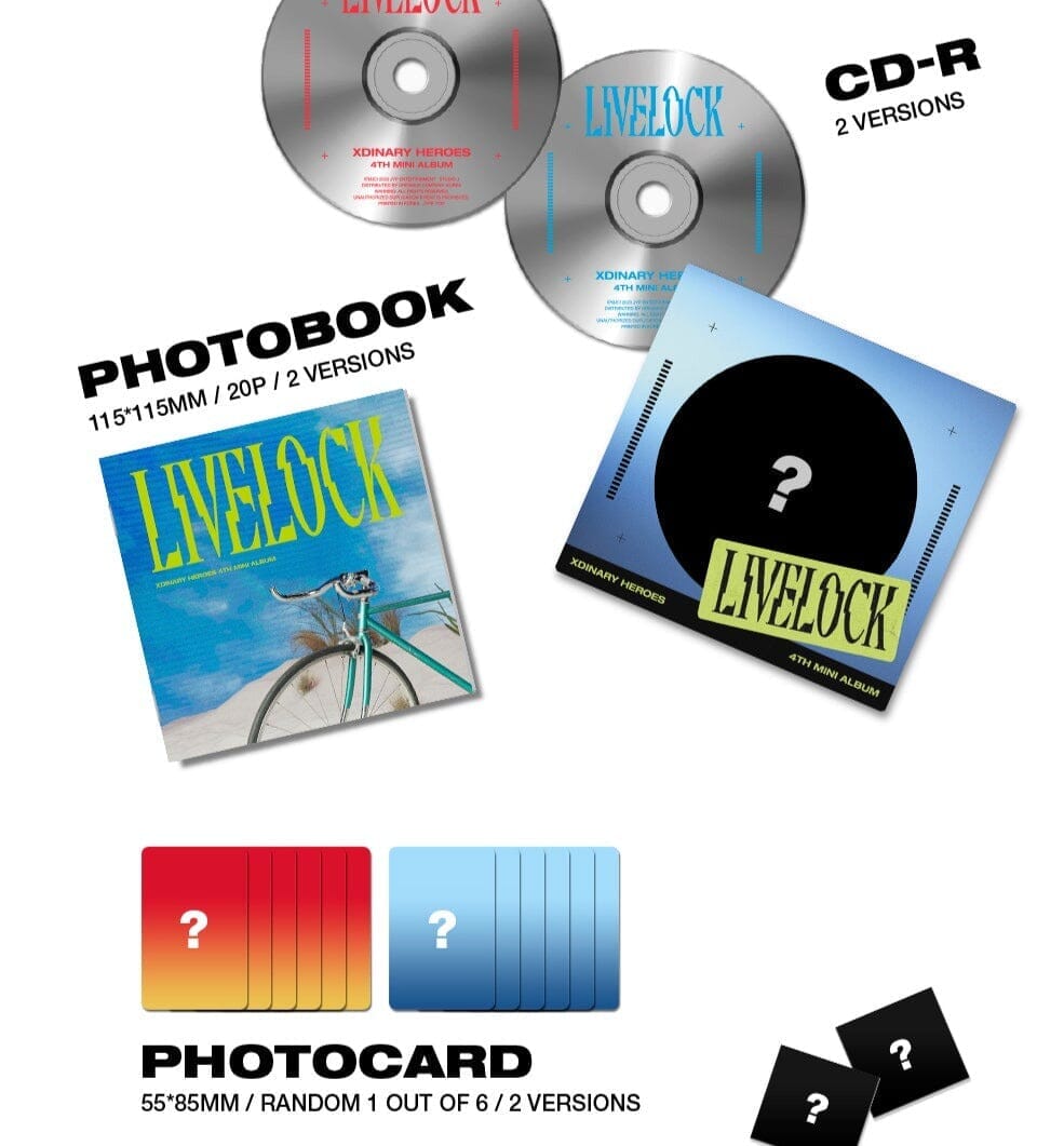 XDINARY HEROES – LIVELOCK (4TH MINI ALBUM) DIGIPACK VER. + Soundwave Photocard Nolae Kpop