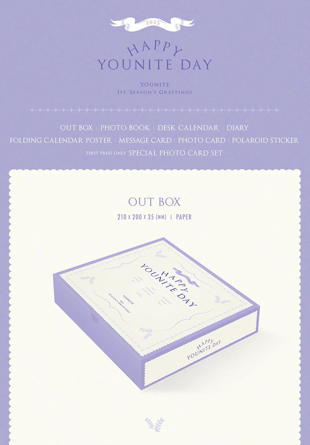 YOUNITE - 2023 SEASON'S GREETINGS "HAPPY YOUNITE DAY" Nolae Kpop